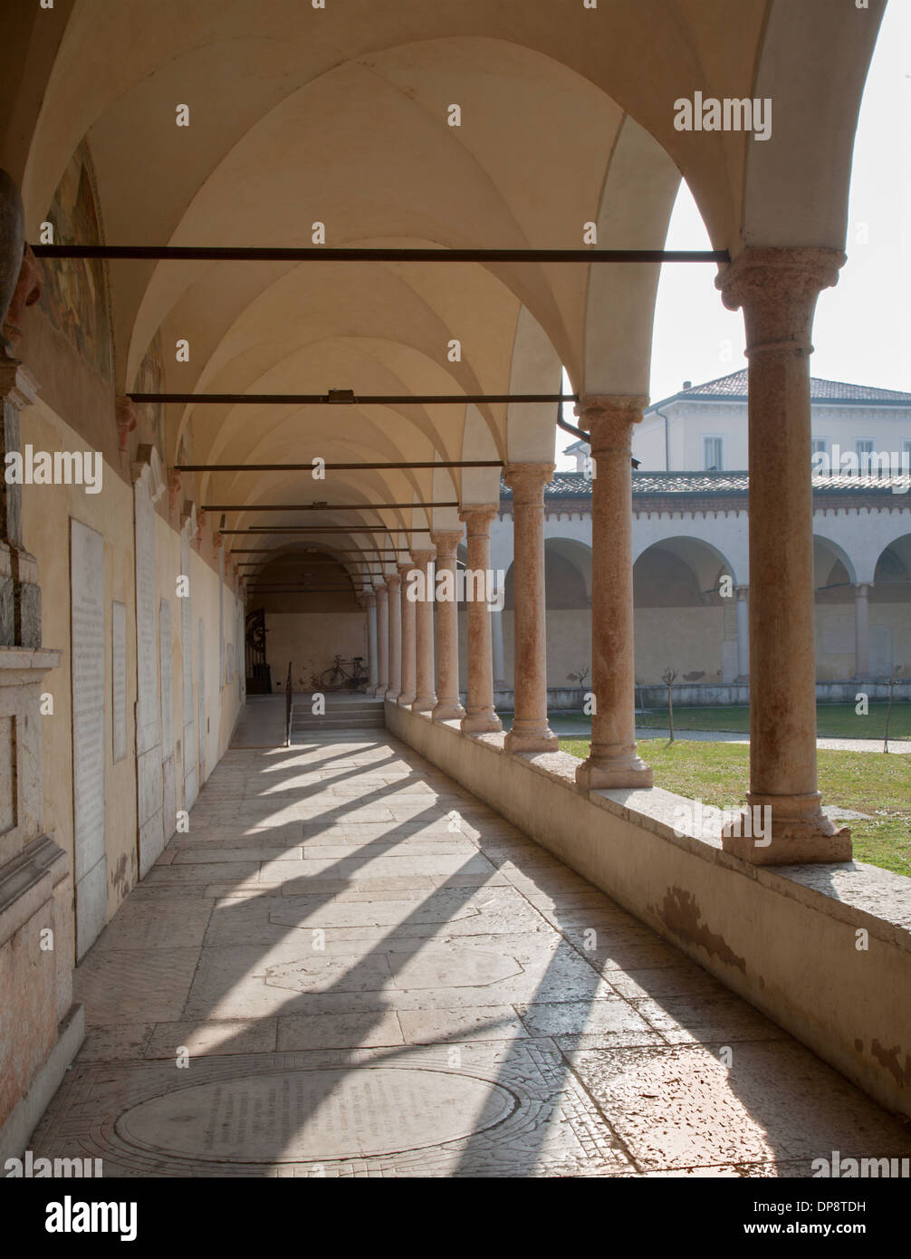 Verona - atrium of San Bernardino church Stock Photo