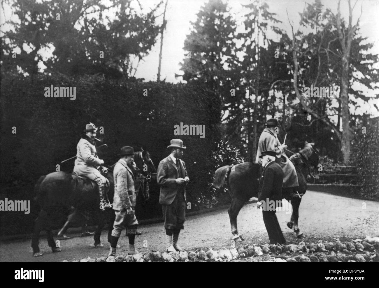German head of state Emperor Wilhelm II. participates in a pheasant