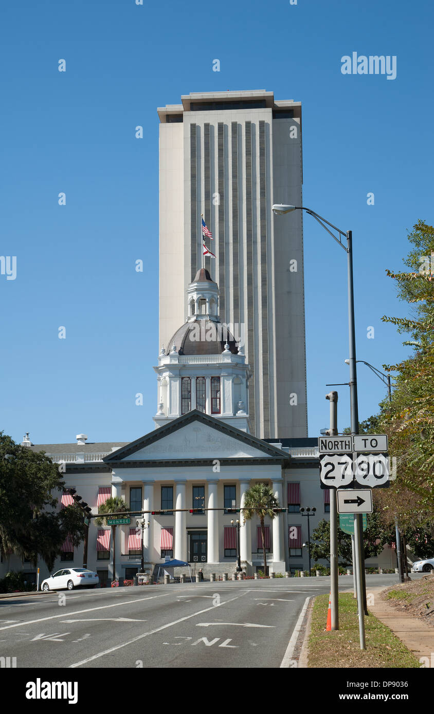 Historic Capitol buildings Tallahassee Florida USA Stock Photo Alamy