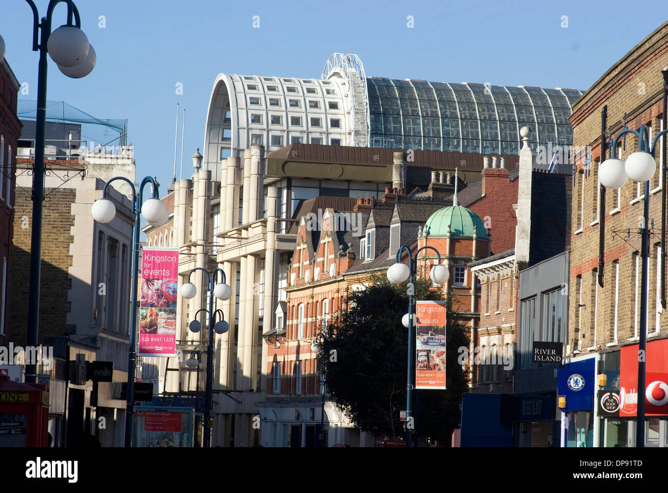 Clarence Street, KingstonuponThames, Surrey with Bentall Centre Stock