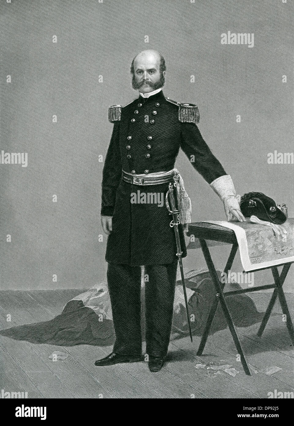 Ambrose Everett Burnside, US Military Stock Photo Alamy