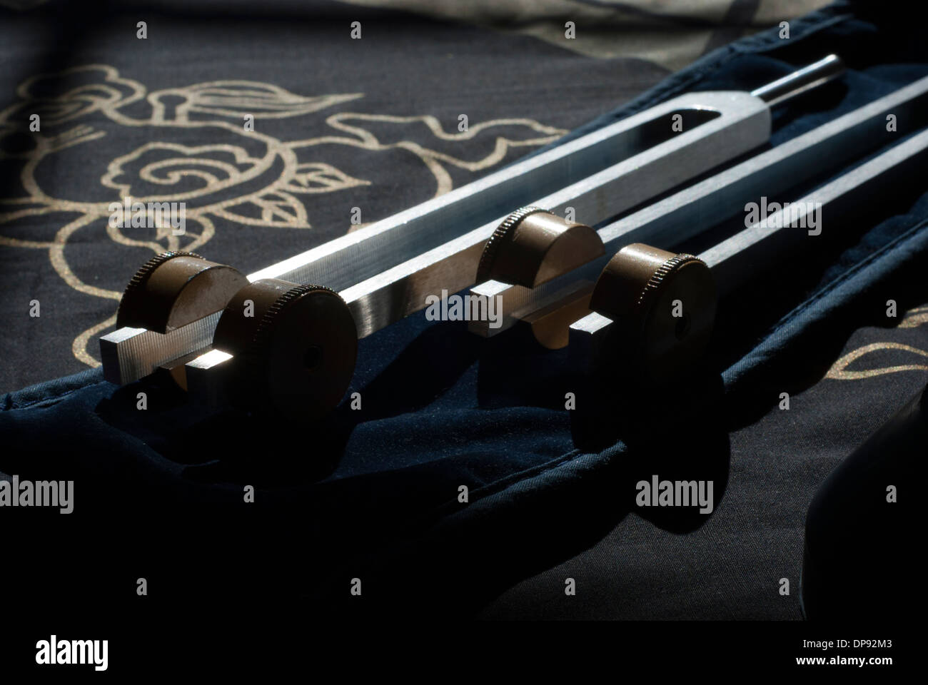 Two tuning forks used for sound vibration healing Stock Photo Alamy