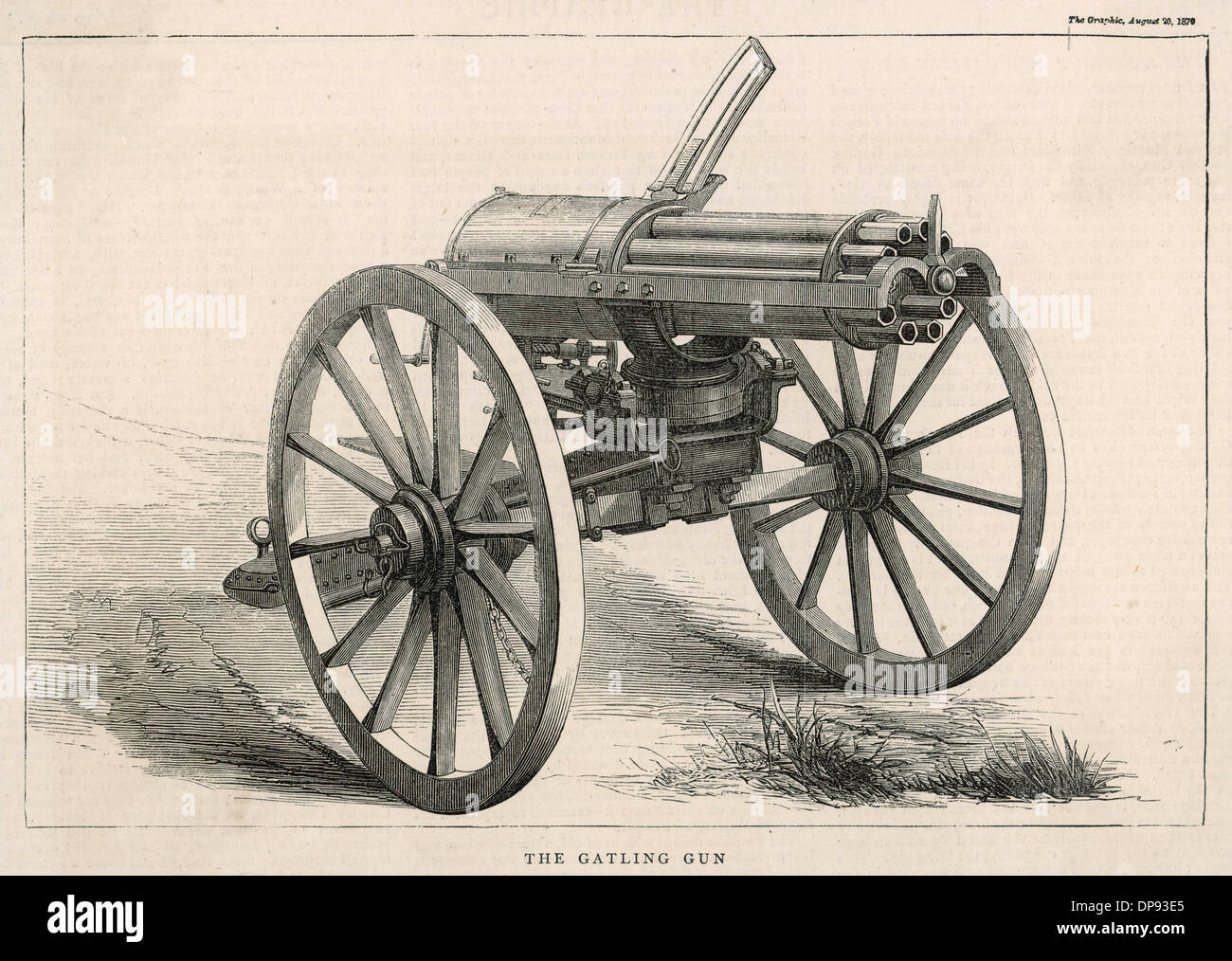 Gatling gun Stock Photo