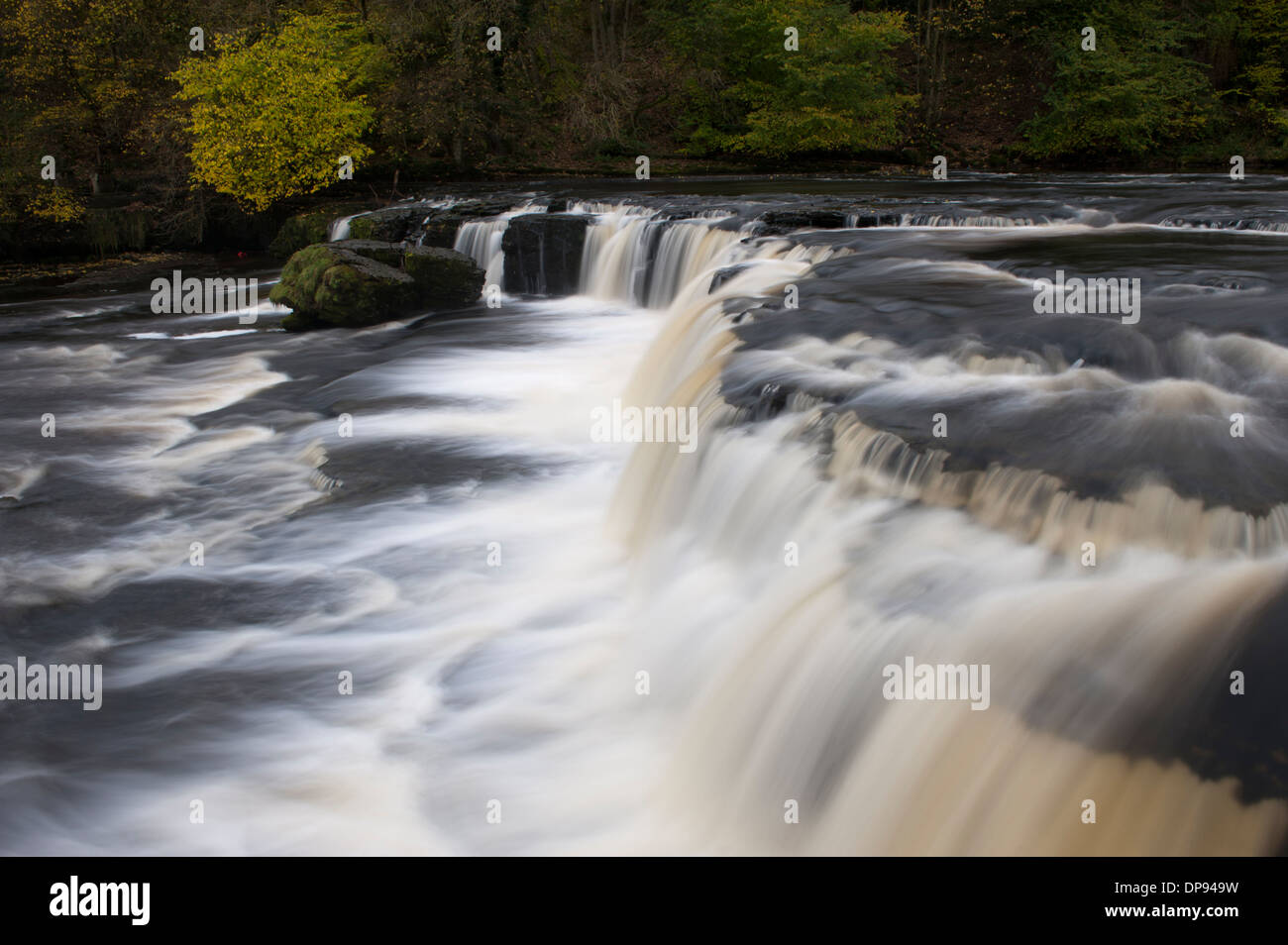 Autumn at Aysgarth Falls in the Yorkshire Dales National Park, UK Stock Photo