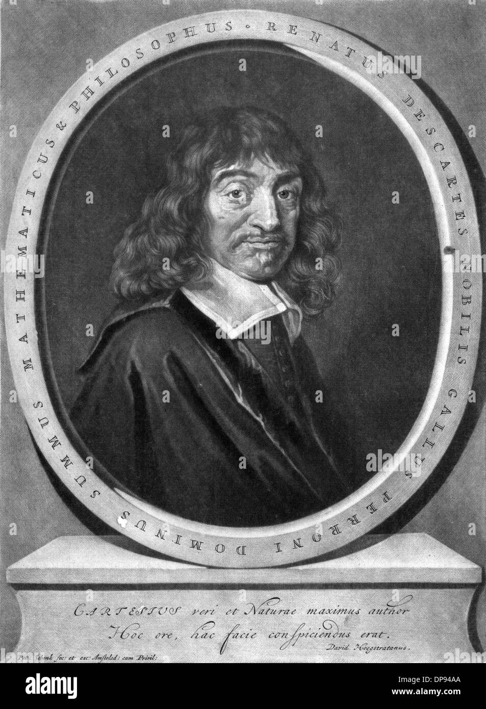 Rene Descartes, French mathematician and philosopher Stock Photo