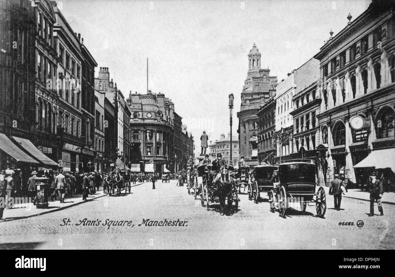 View of St Ann's Square, Manchester Stock Photo