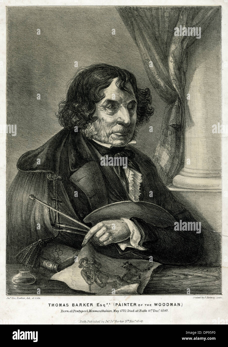 Thomas Barker English Painter Stock Photo Alamy