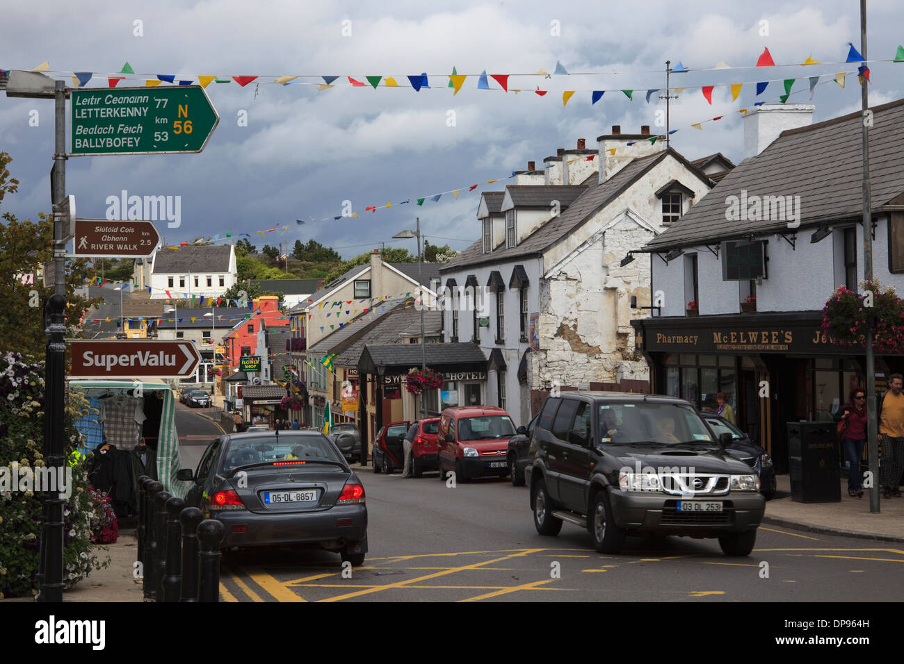 Main Street in Dungloe, Co. Donegal, Ireland Stock Photo Alamy