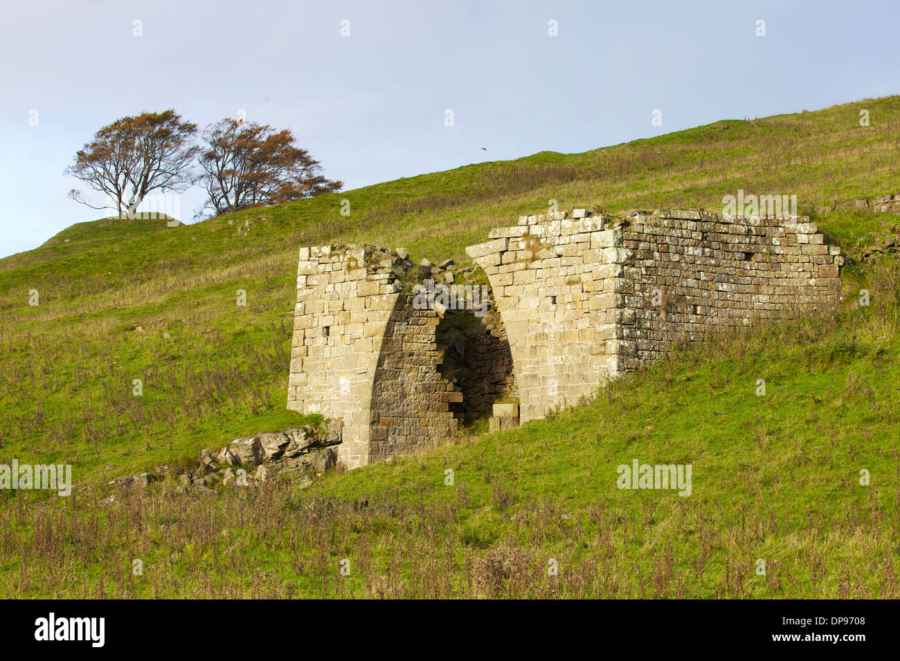 Lime Kiln near Walltown on Hadrian’s Wall National Trail ...