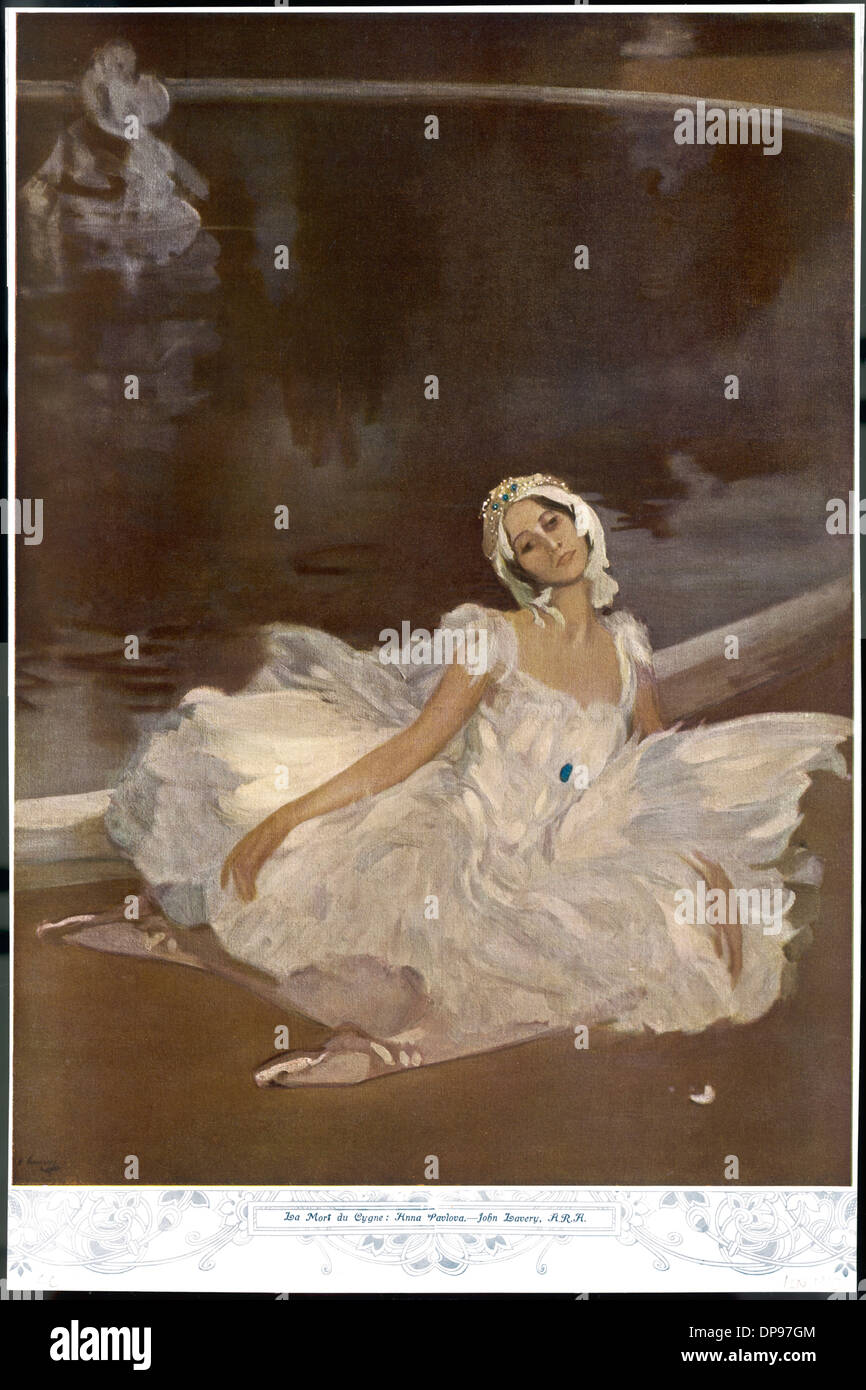 ANNA PAVLOVA 1912 Stock Photo