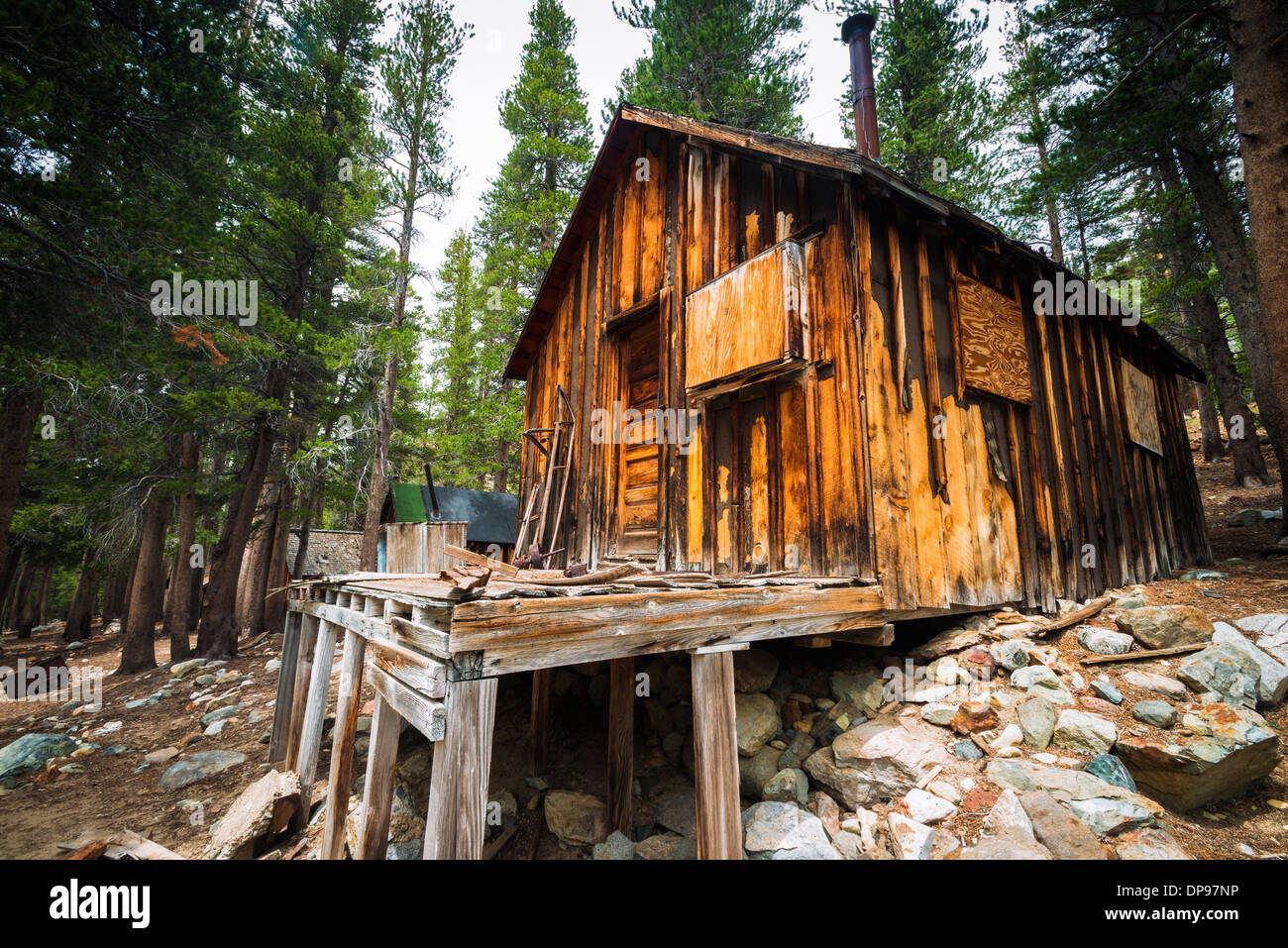 Mining Cabins At The Mammoth Consolidated Gold Mine Inyo National