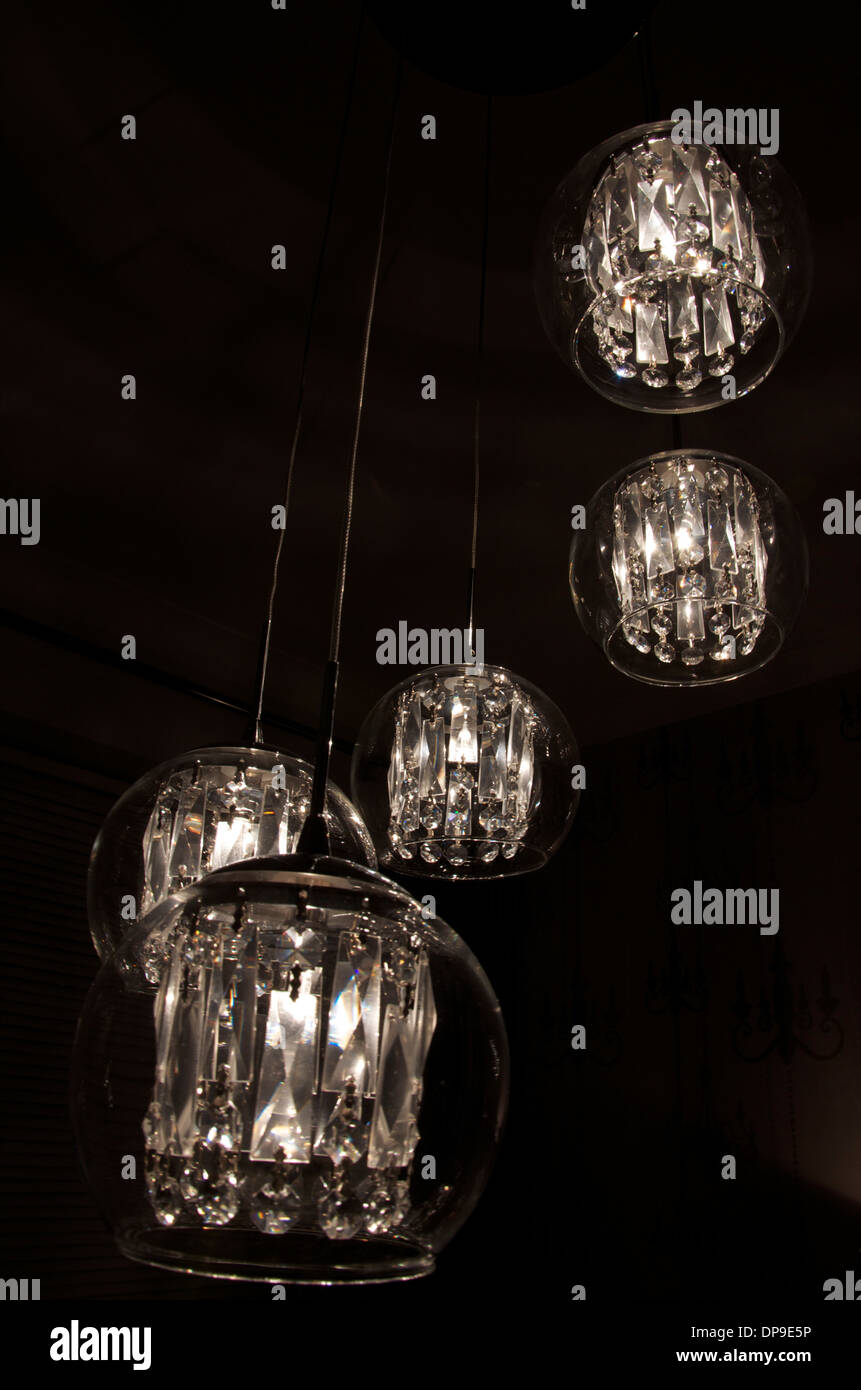 Crystal chandeliers hi-res stock photography and images - Alamy
