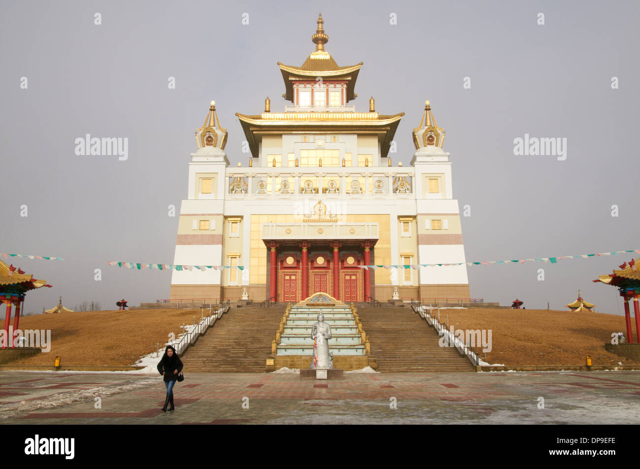 The Golden Temple in Elista, Kalmykia, Russia Stock Photo