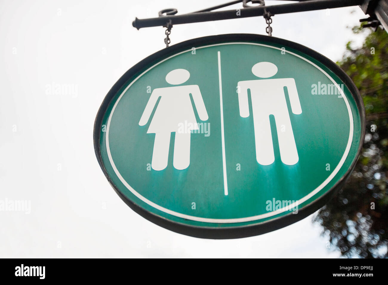 Female and male toilet sign on street  Manila  Philippines Stock Photo