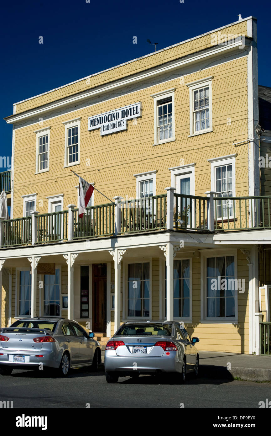 The historic Mendocino Hotel in Mendocino, CA Stock Photo Alamy