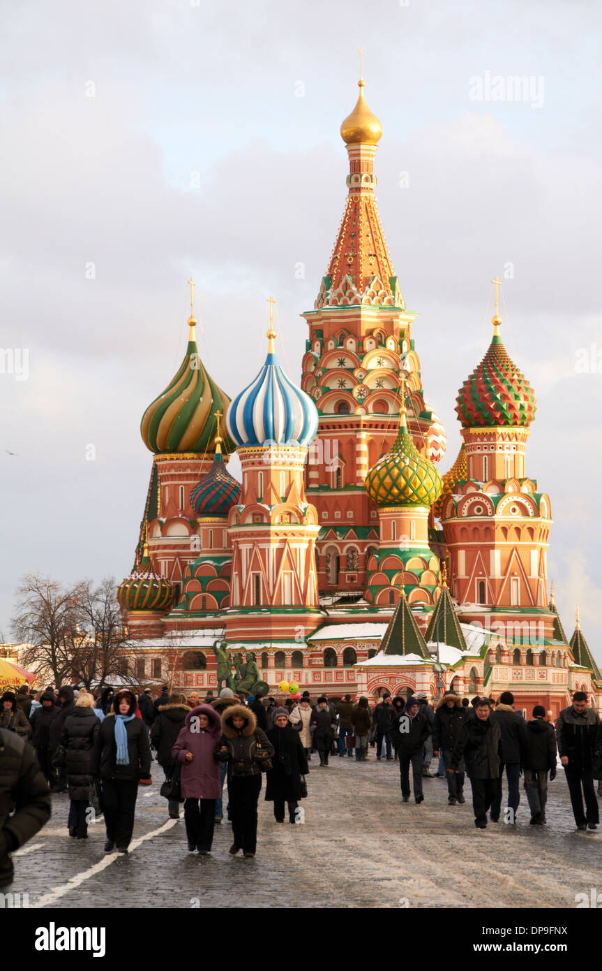 Saint Basil's Cathedral at the Red Square, Moscow Stock Photo - Alamy