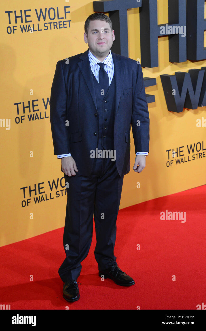 London, UK. 9th January 2014. Celebrites arrives at the UK Premiere - the Wolf of Wall Street at Leicester Square in London, 9th January 2014, Photo by See Li/Alamy Live News Stock Photo