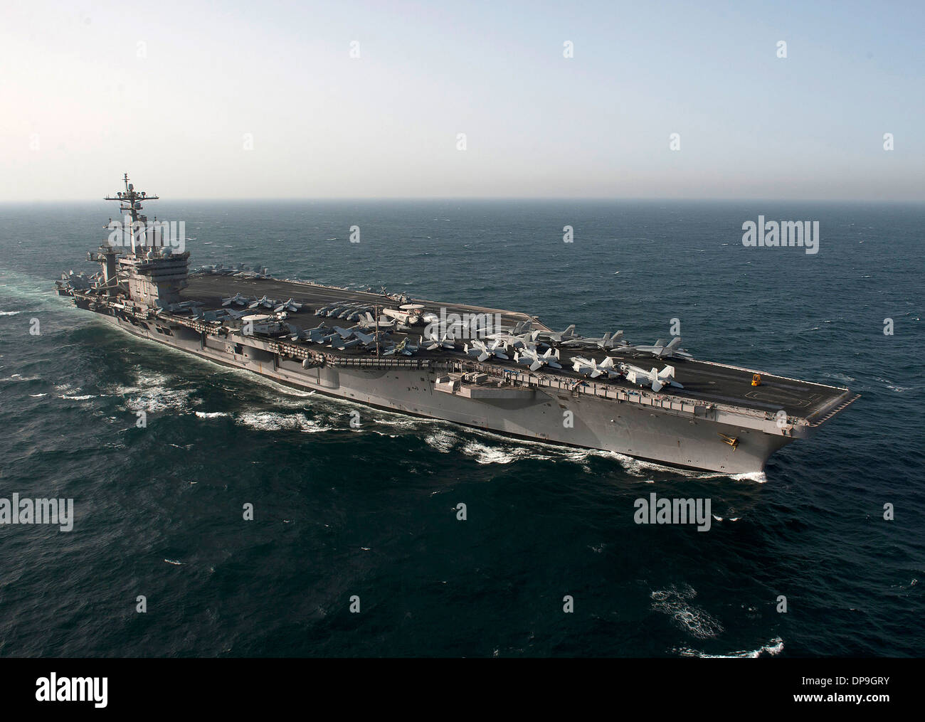 Aircraft carrier USS Carl Vinson Stock Photo