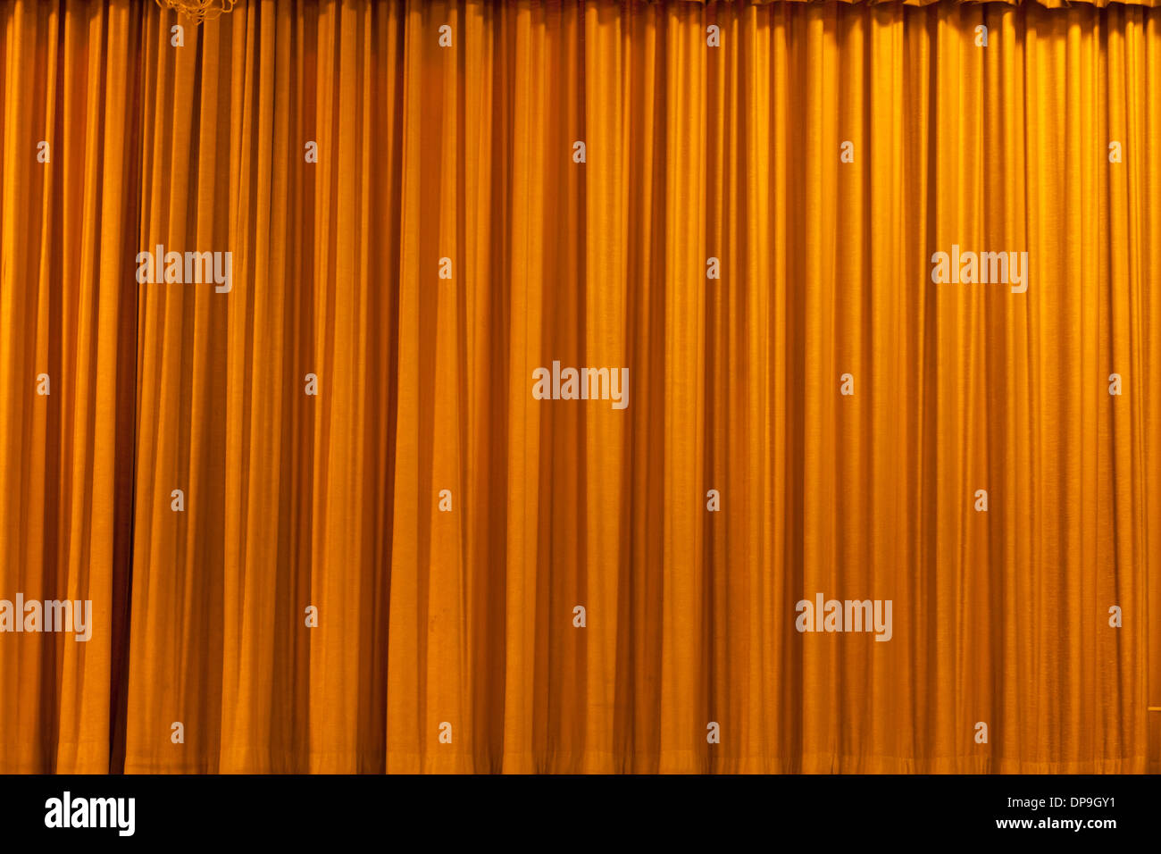 yellow curtain for background use Stock Photo Alamy