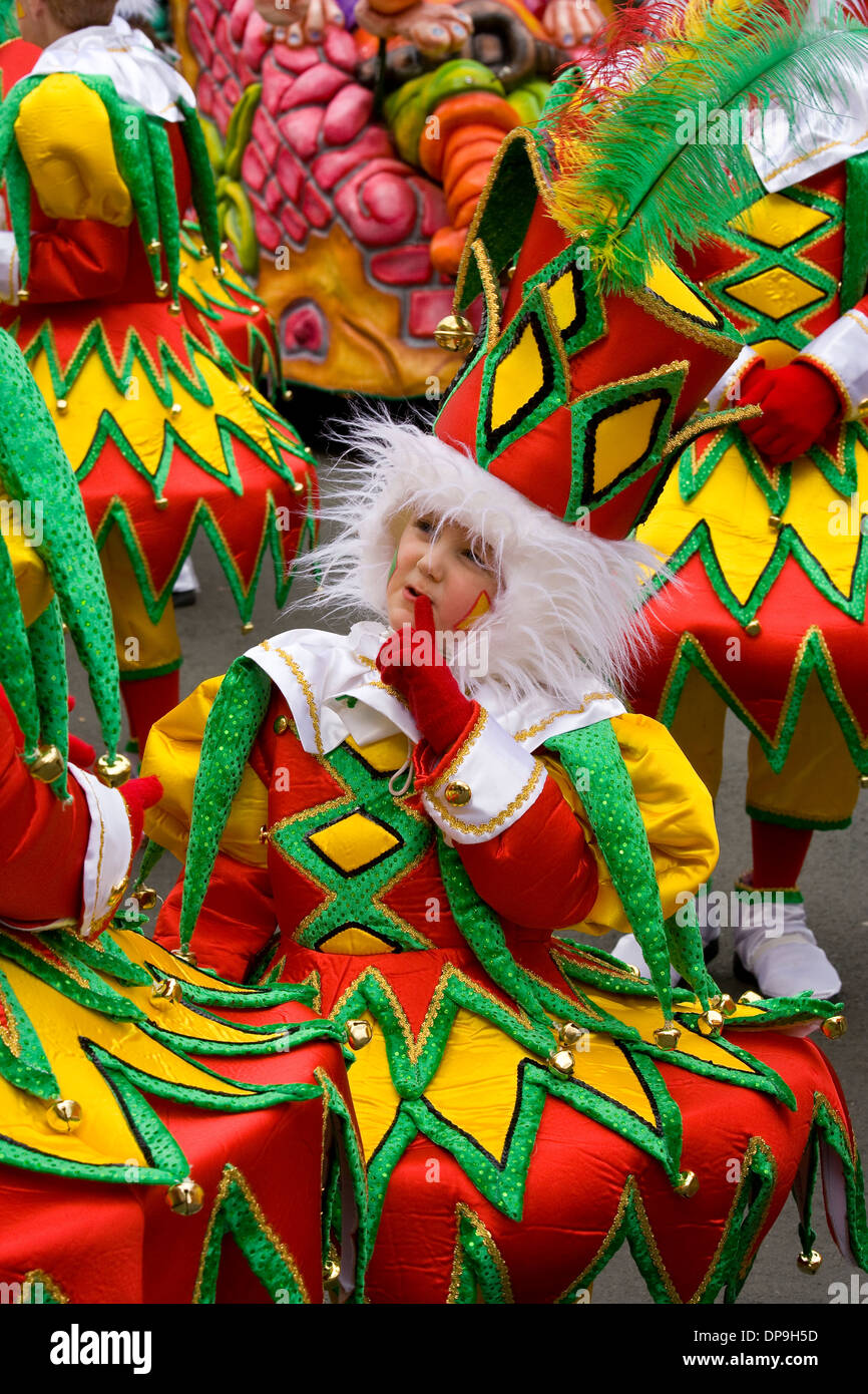 young child costume carnival colorful colourful Stock Photo