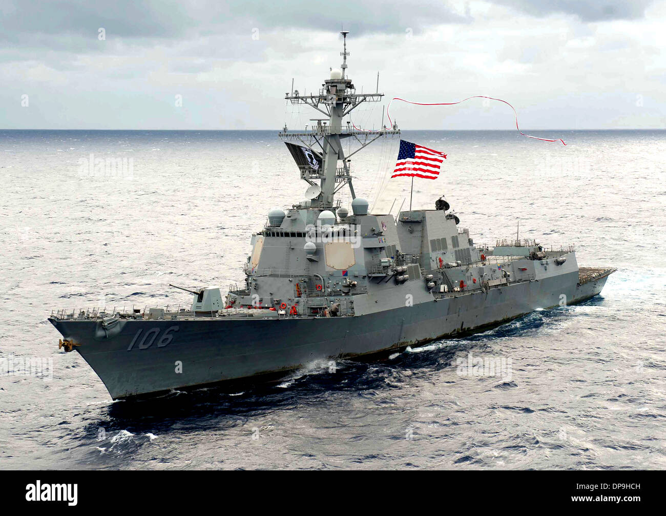 Guided-missile destroyer USS Stockdale Stock Photo