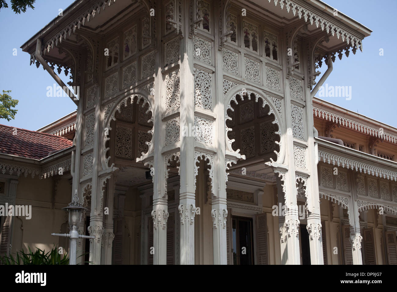Abhisek Dusit Throne Hall or the Thai Handicraft Museum Bangkok Stock Photo