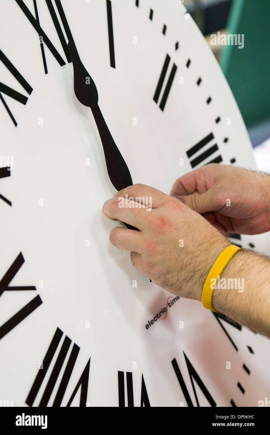 The factory of clock maker Electric Time Company.  Stock Photo