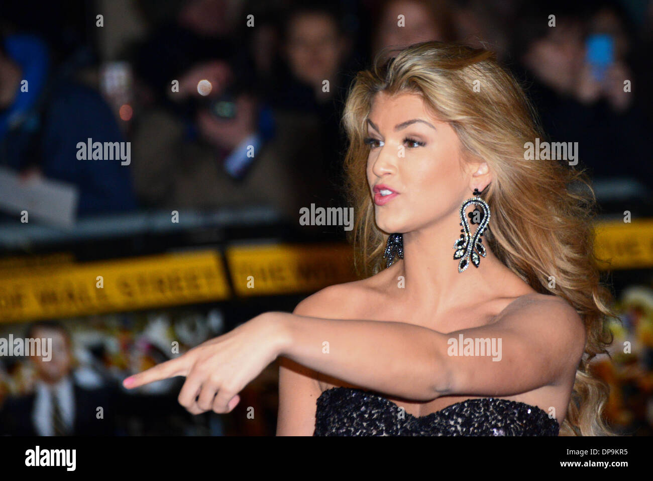 London, UK. 9th Jan, 2014. Amy Willerton arrives at the UK Premiere