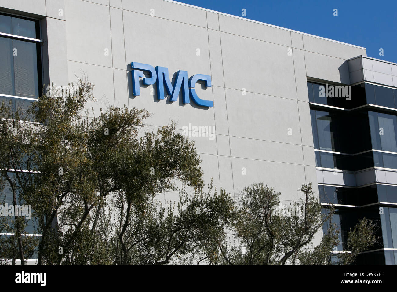 The headquarters of PMC-Sierra in Sunnyvale, California.  Stock Photo