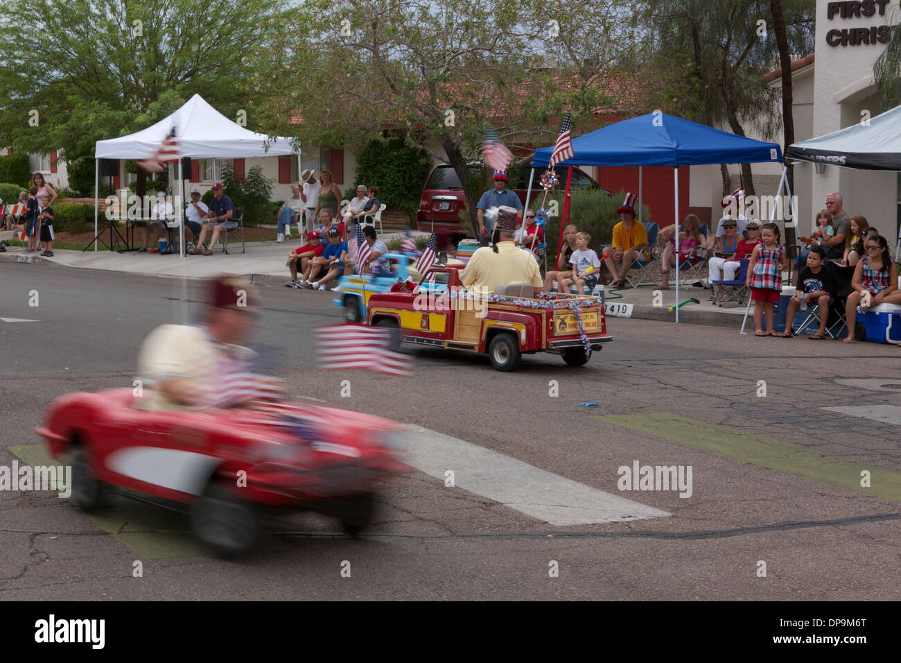 [4th of July] parade in [Boulder City] Nevada Stock Photo