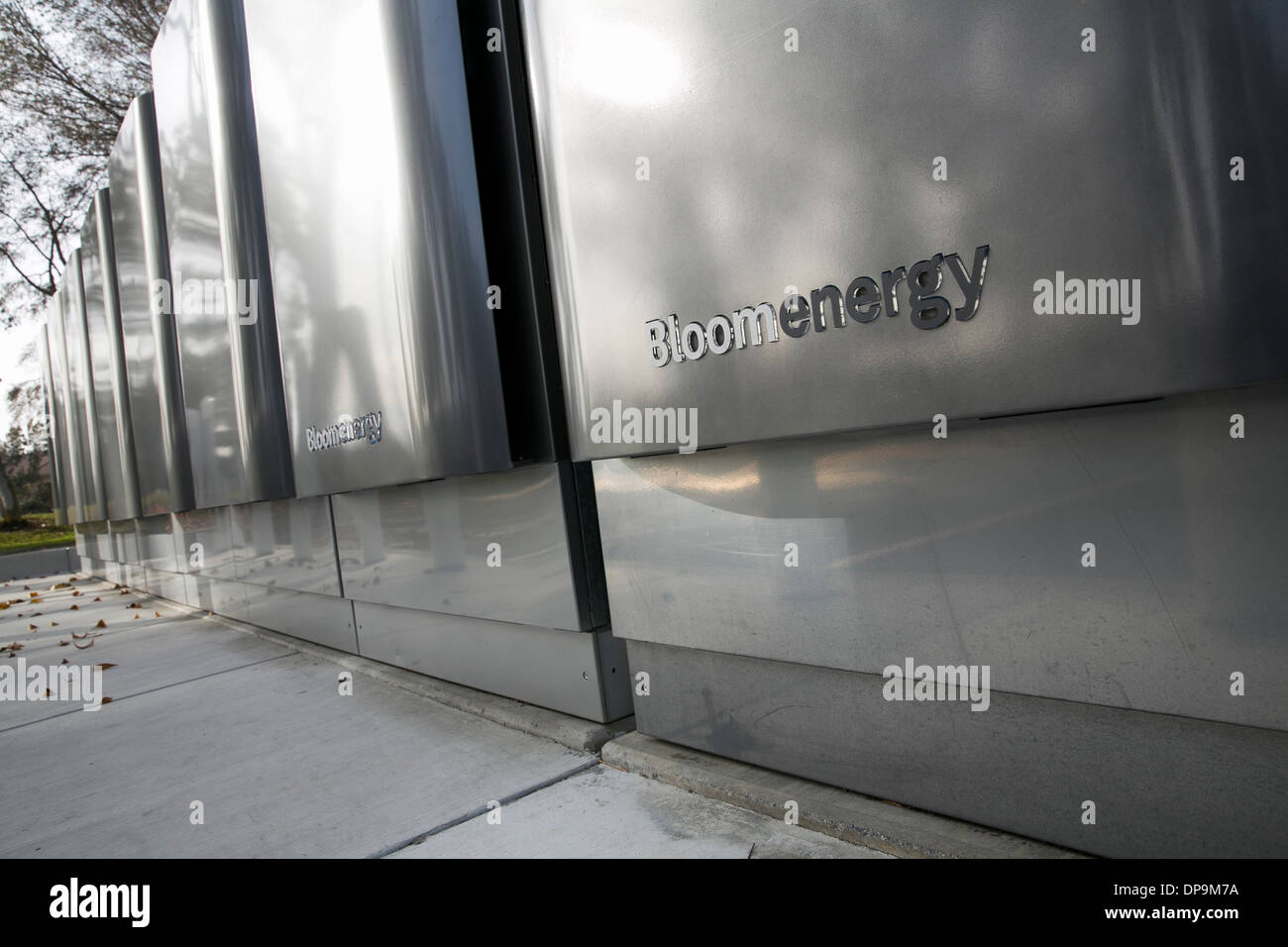 Bloom Energy Servers at the headquarters of Bloom Energy in Sunnyvale, California.  Stock Photo