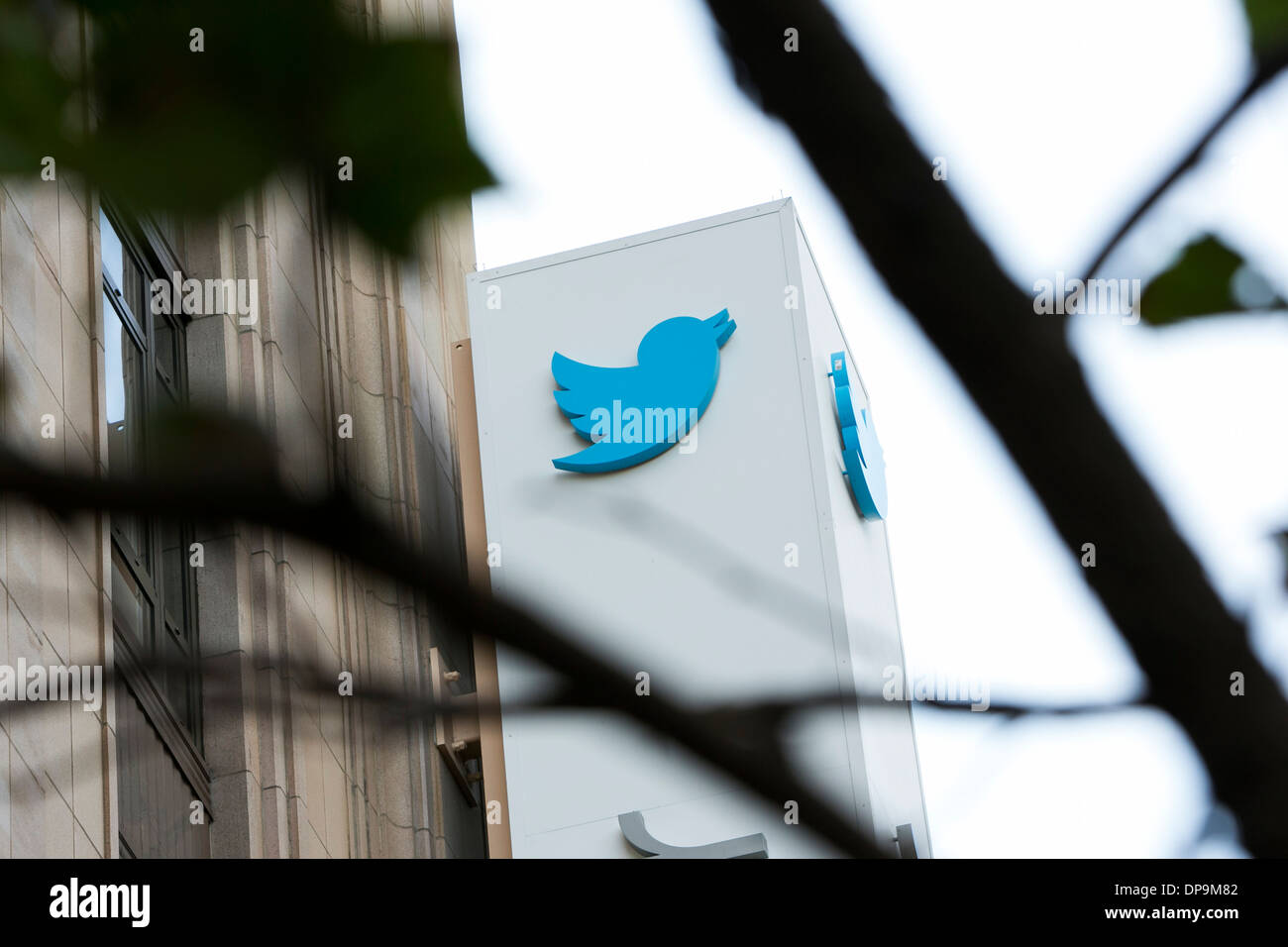 The headquarters of Twitter in San Francisco, California.  Stock Photo