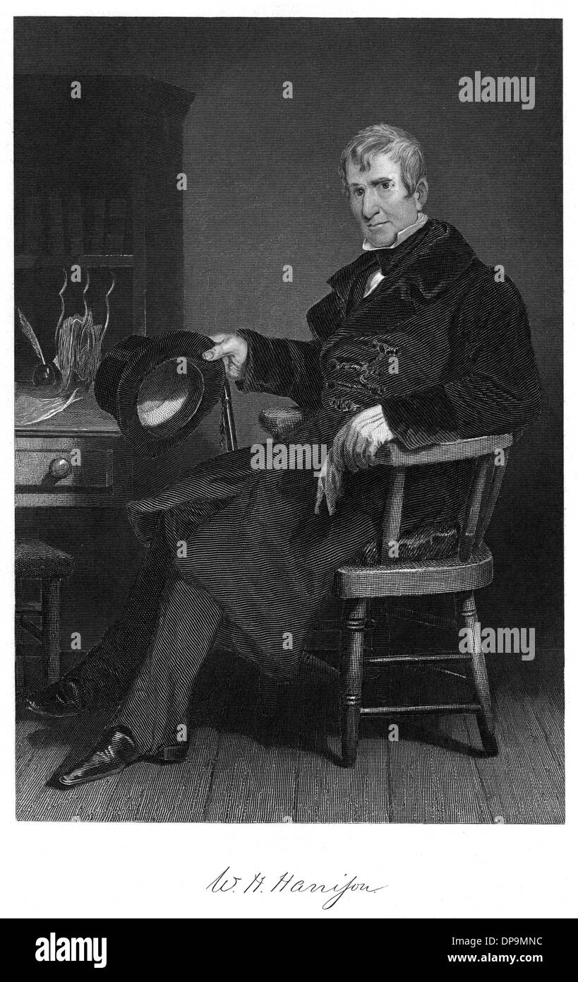 William Henry Harrison, President of the United States Stock Photo
