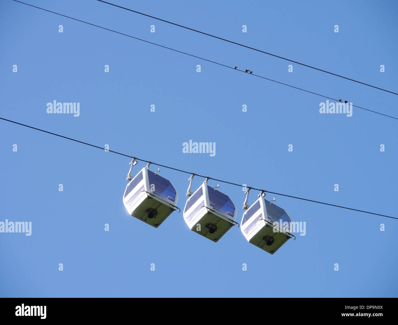Cable cars at the heights of Abraham, Matlock Bath, Derbyshire, Peak
