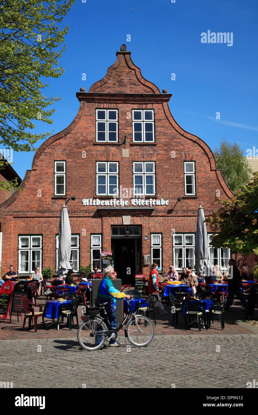 Heiligenhafen, Restaurant Altdeutsche Bierstube at market square, baltic sea, Schleswig-Holstein, Germany, Europe Stock Photo