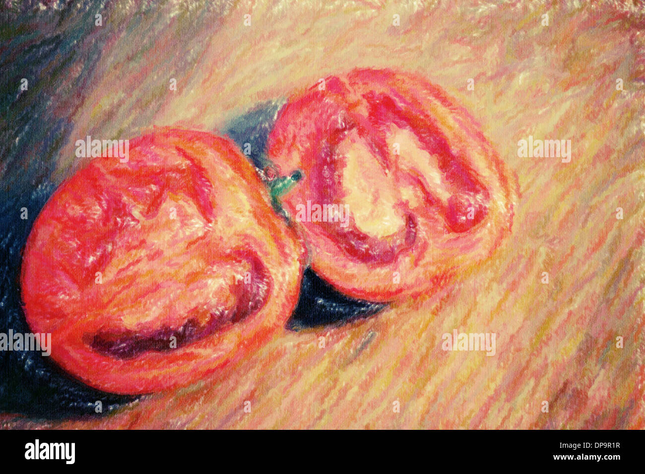 Tomato cleave Stock Photo