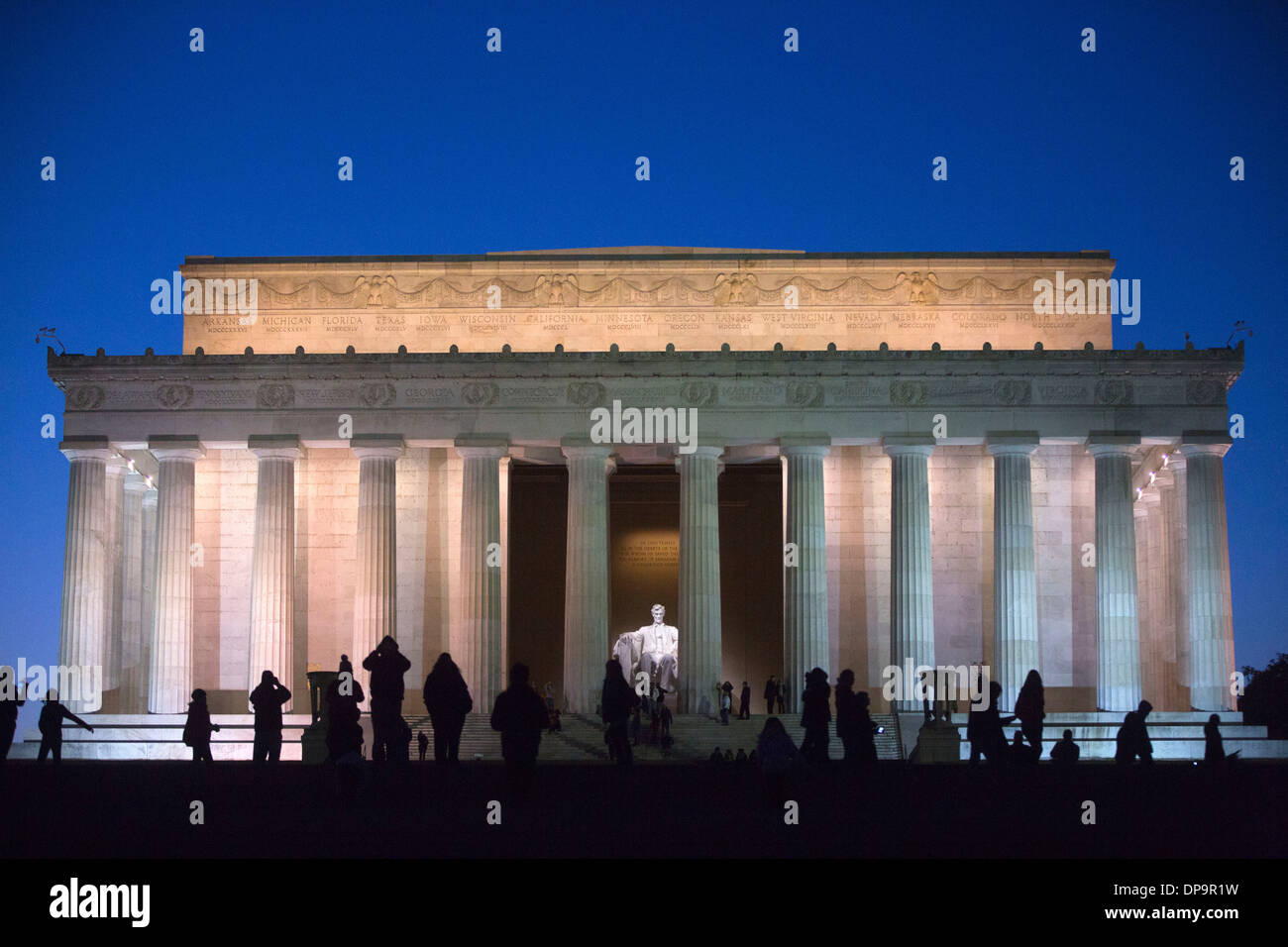 Lincoln Memorial  Washington, D.C Travel monuments Abraham President Justice Travel Visit Stock Photo