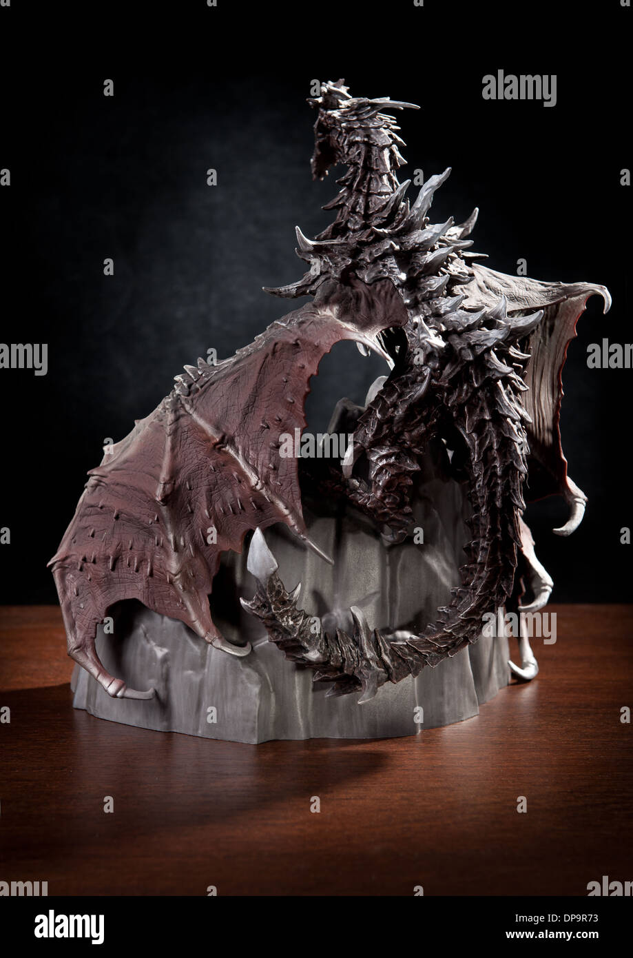 Back Of Dragon Alduin From Skyrim Game Stock Photo Alamy