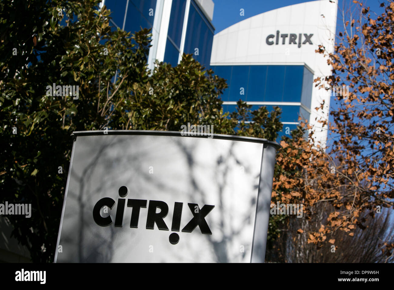 The headquarters of Citrix Systems in Santa Clara, California Stock