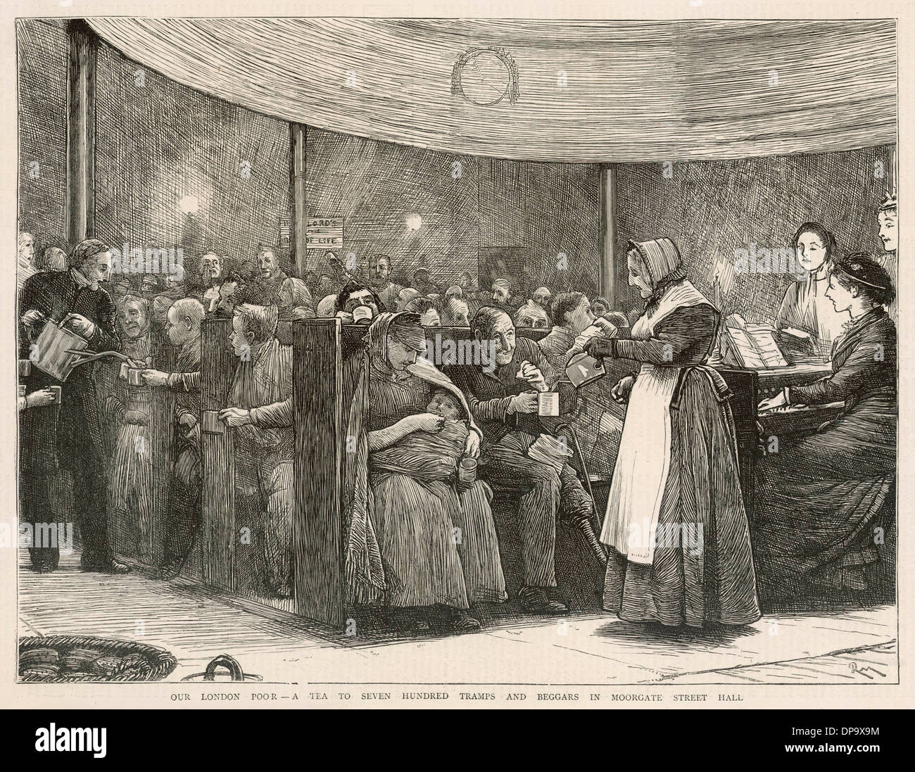 Moorgate Mission 1876 Stock Photo