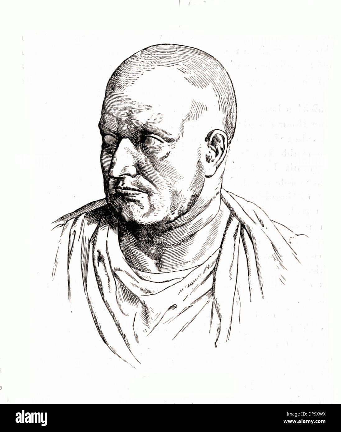 Portrait of Cornelius SCIPIO British engraving XIX th Century Stock