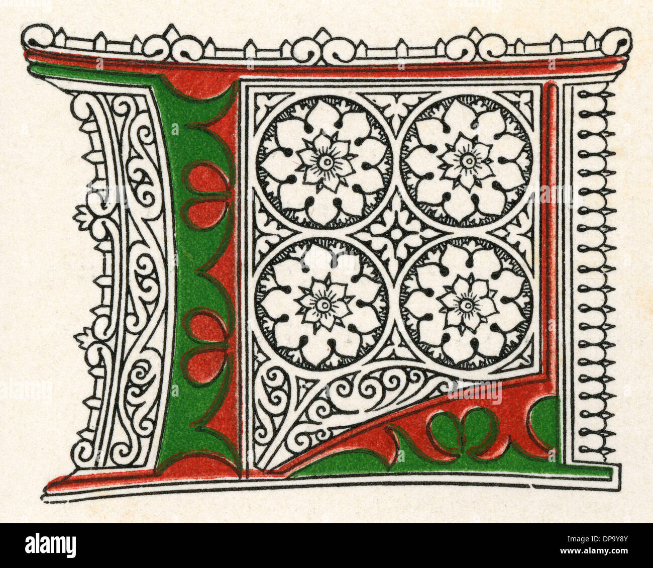 Illuminated letter L Stock Photo - Alamy