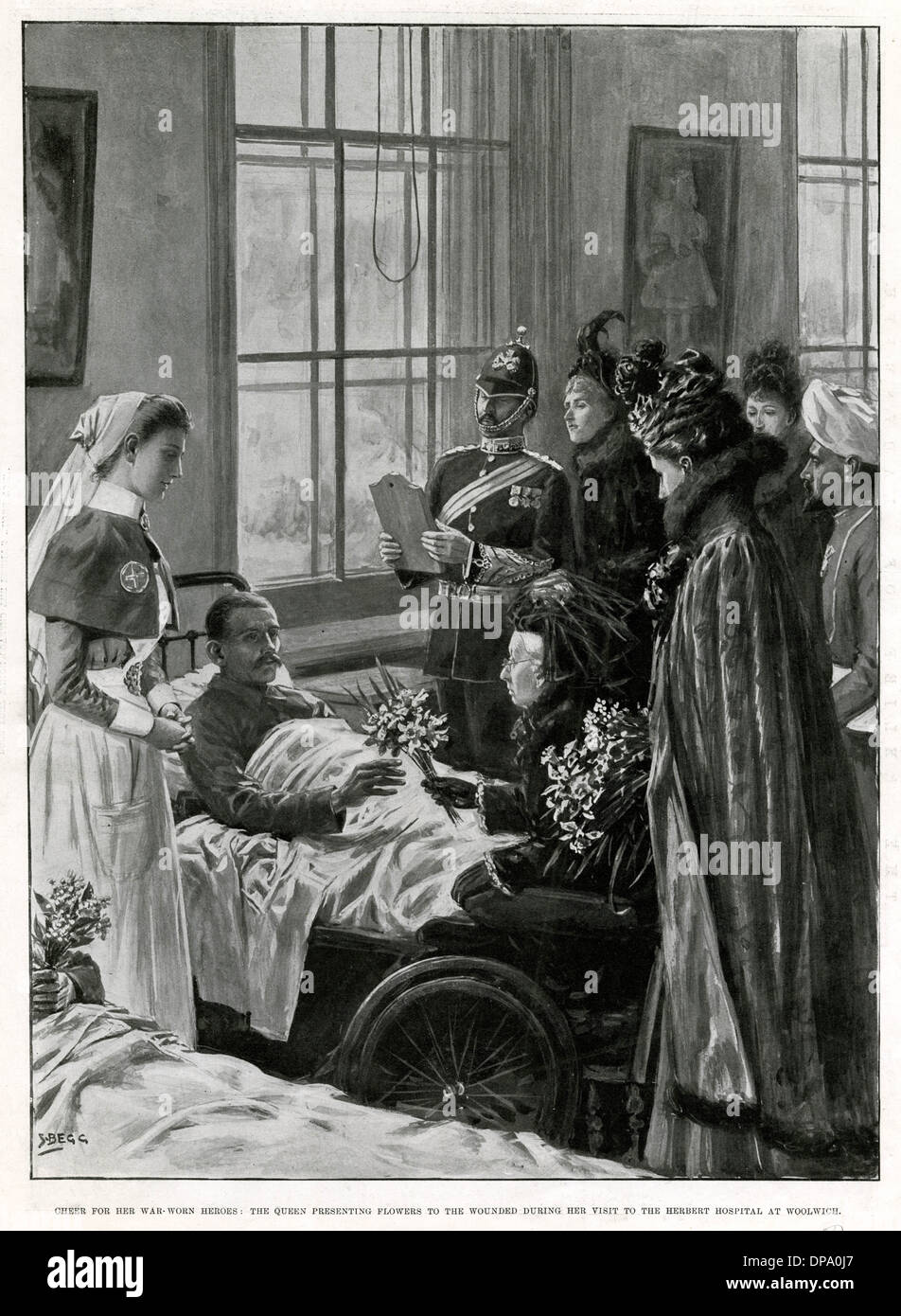 Victoria at Woolwich Hospital 1900 Stock Photo