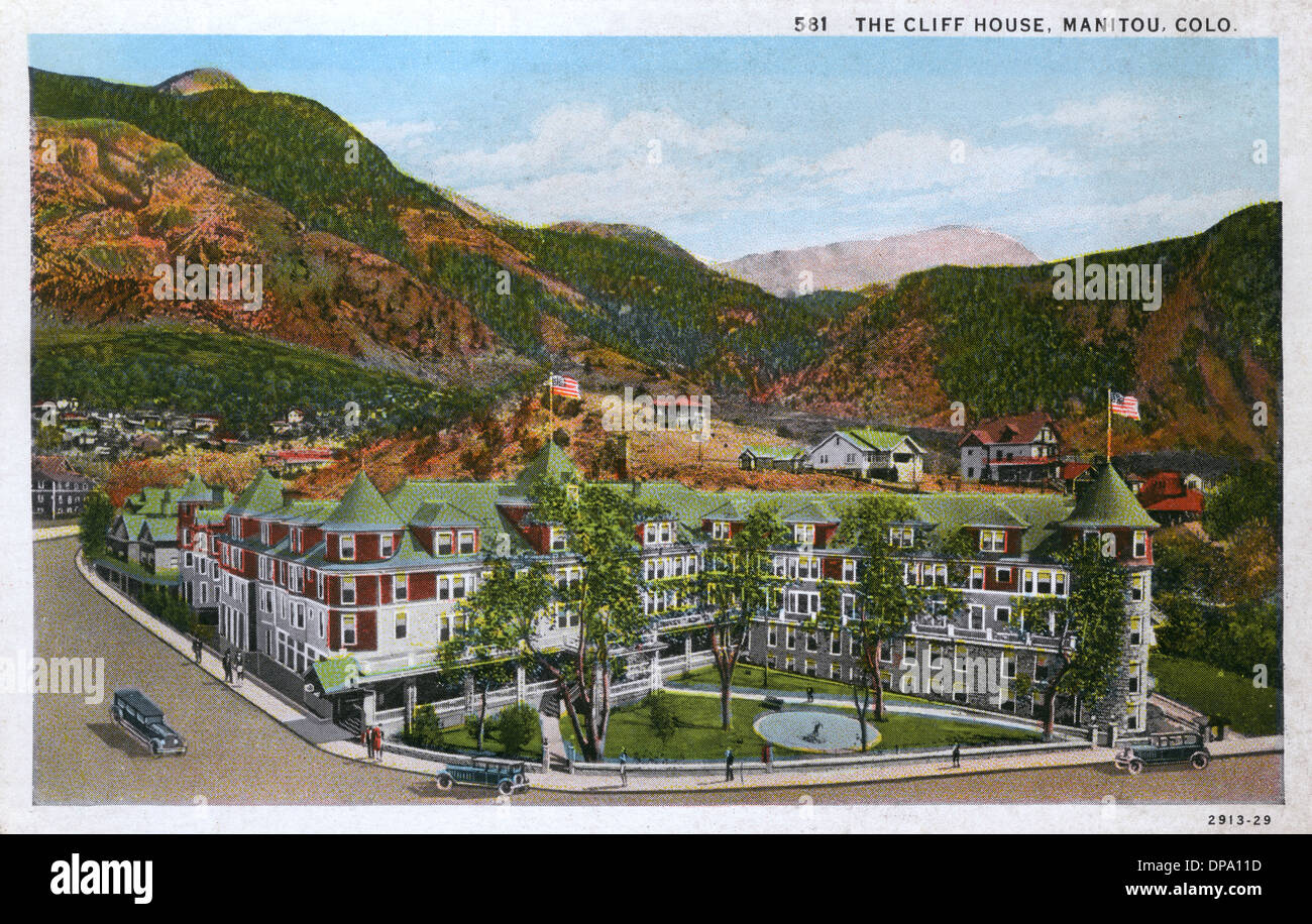 The Cliff House Hotel, Manitou Springs, Colorado, USA Stock Photo Alamy