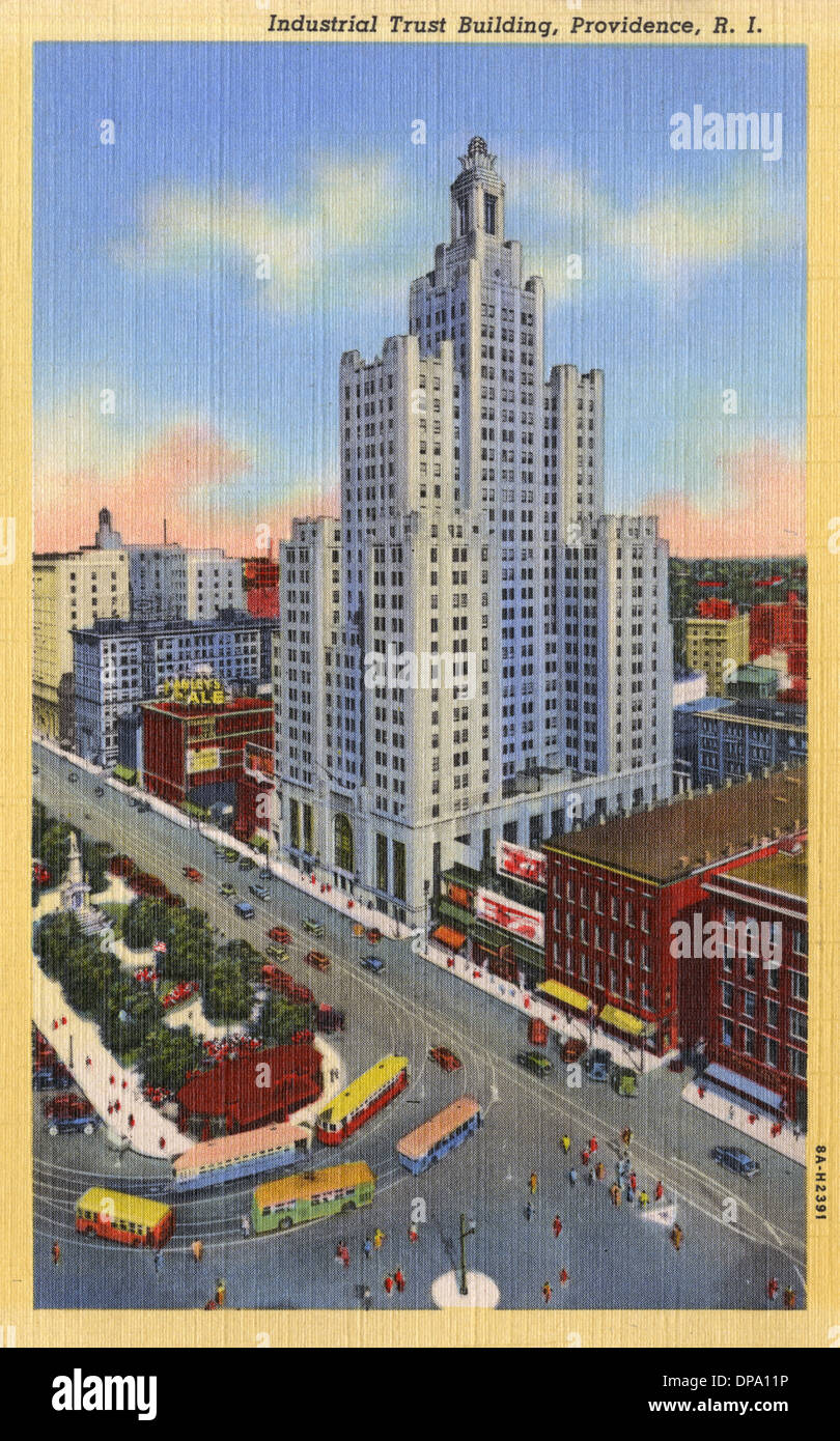 Industrial Trust Building, Providence, Rhode Island, USA Stock Photo