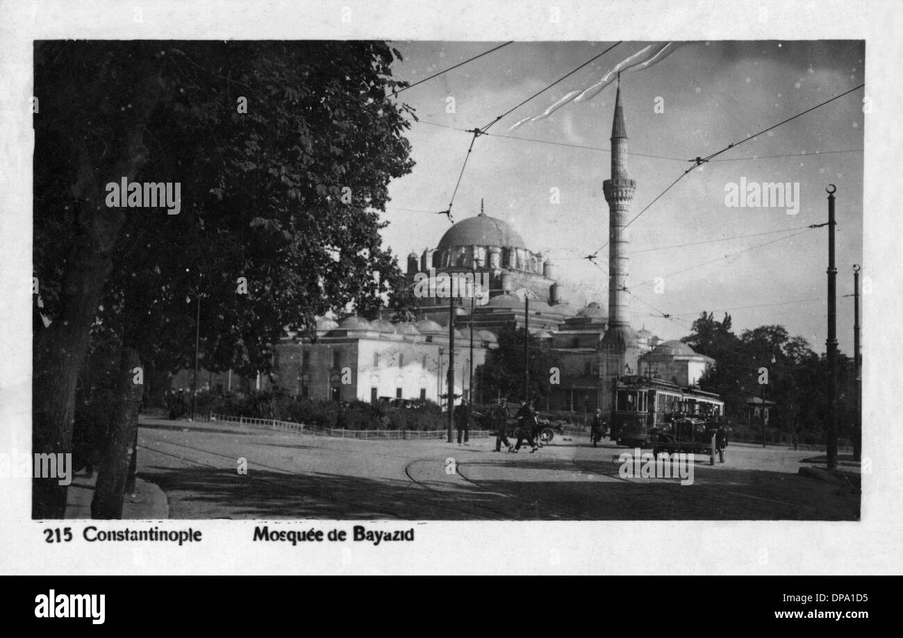 Istanbul, Turkey - Beyazit Square and Mosque Stock Photo
