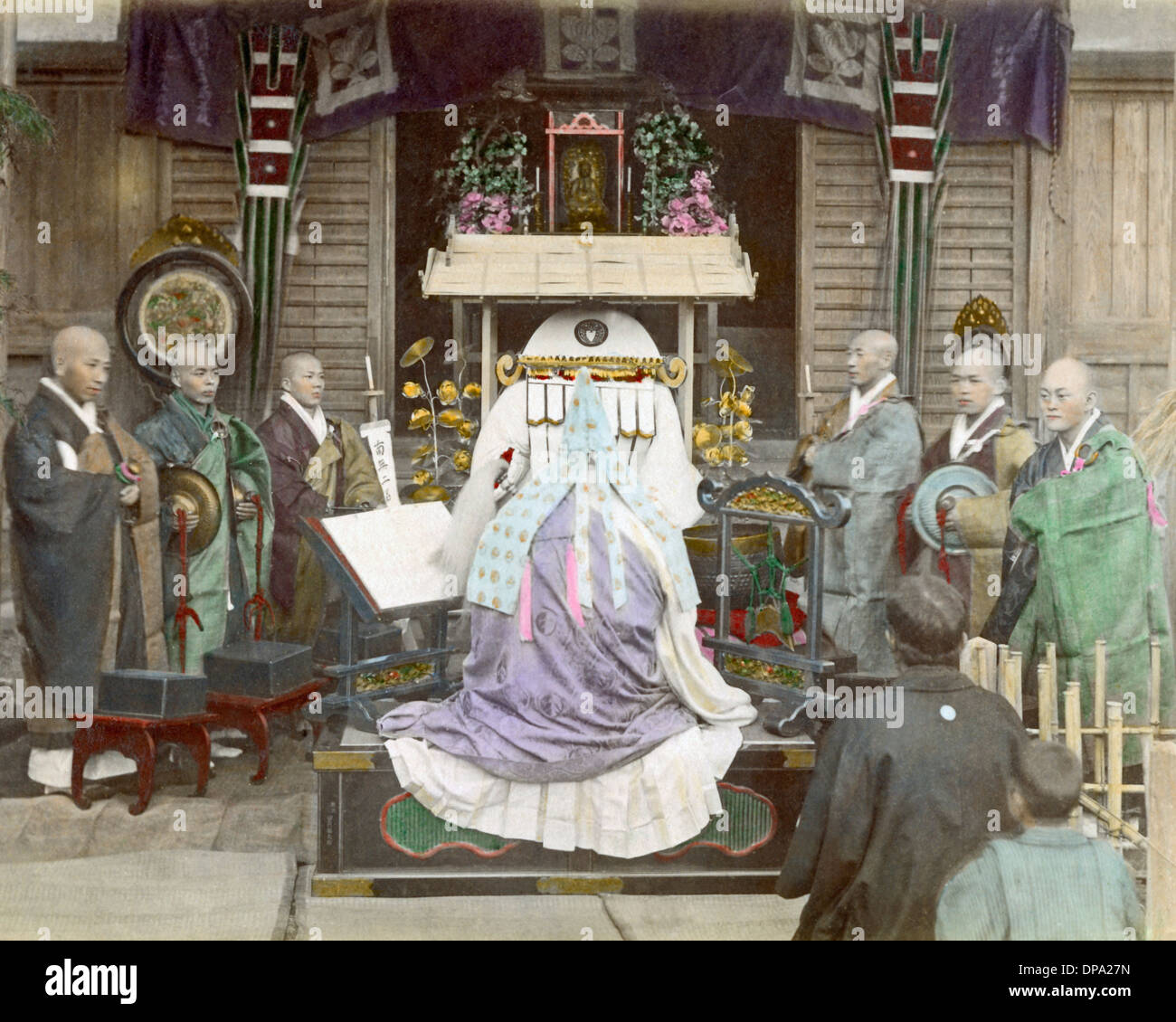 Funeral service, Japan Stock Photo Alamy