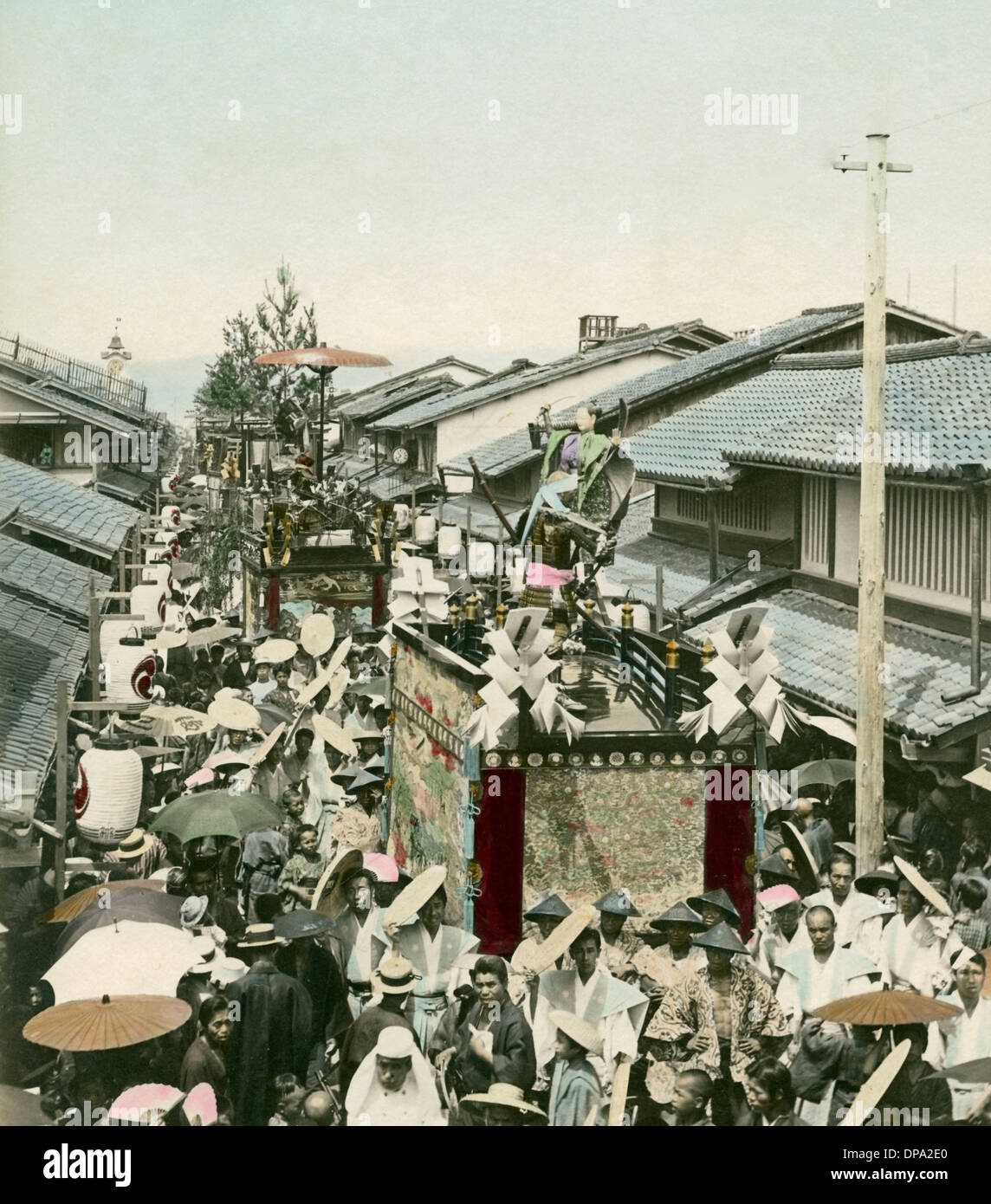 Procession, Japan Stock Photo