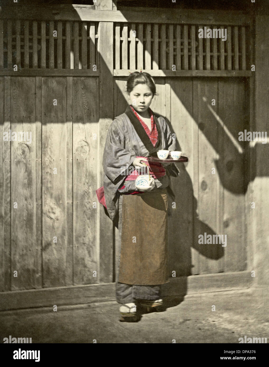 Tea House Girl, Japan Stock Photo