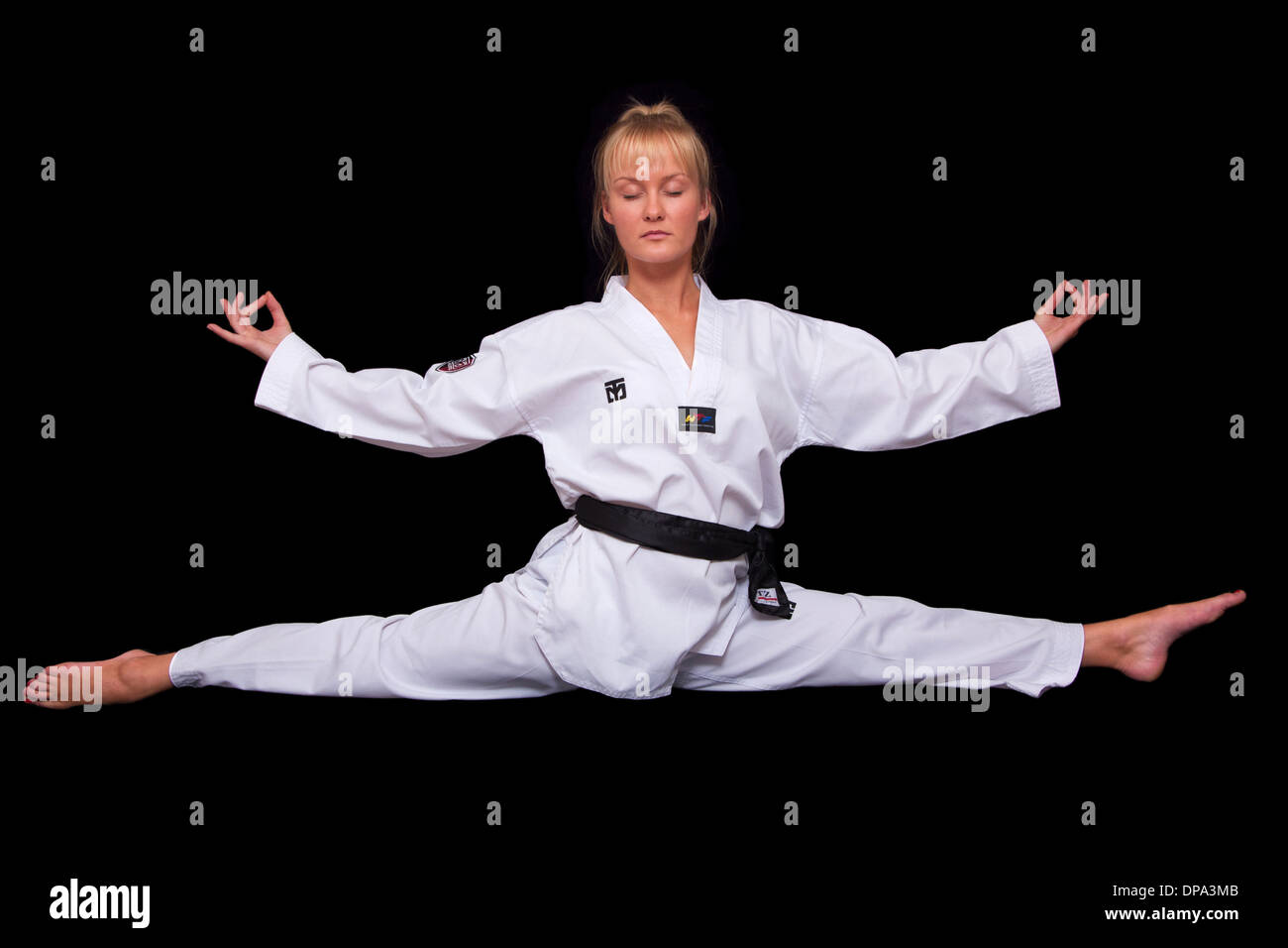 Black martial art uniform hi res stock photography and images Alamy